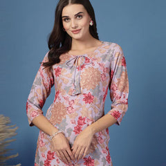 Women Floral Straight Kurta