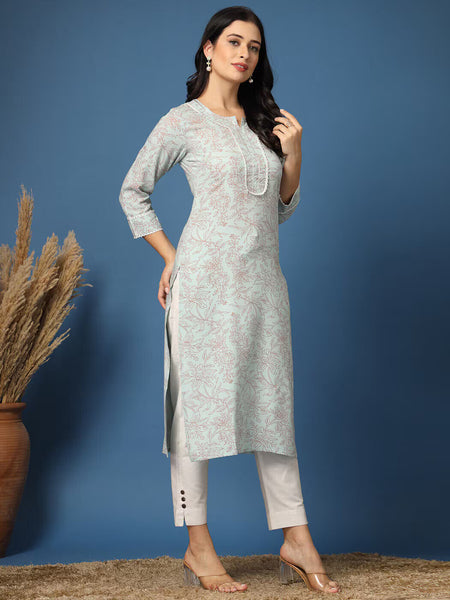 Women Floral Straight Kurta