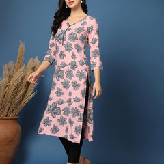Women Floral Straight Kurta