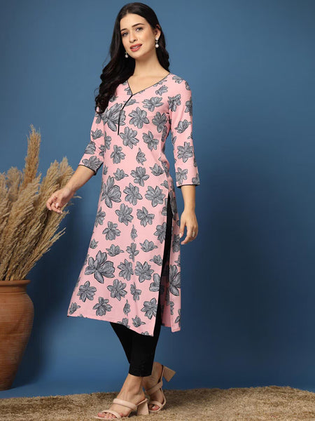 Women Floral Straight Kurta