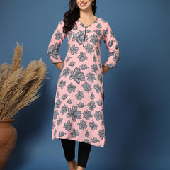 Women Floral Straight Kurta