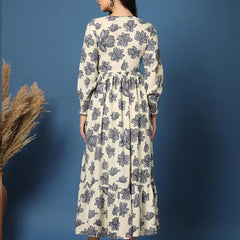 Women Floral Print Fit & Flare Dress