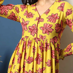 Women Floral Print Fit & Flare Dress