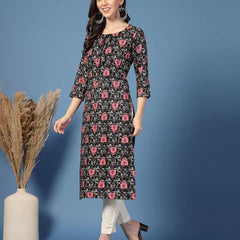 Women Floral Straight Kurta