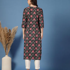 Women Floral Straight Kurta