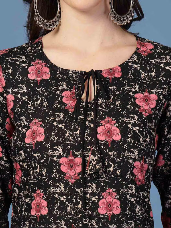 Women Floral Straight Kurta