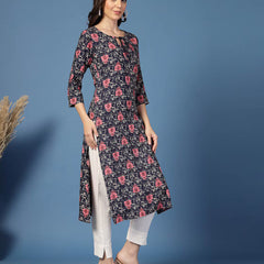 Women Floral Straight Kurta