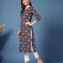 Women Floral Straight Kurta