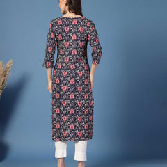 Women Floral Straight Kurta
