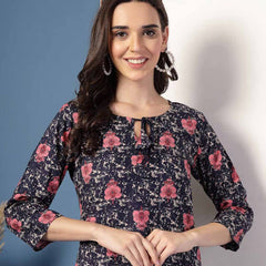 Women Floral Straight Kurta