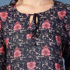 Women Floral Straight Kurta