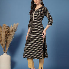 Women Floral Straight Kurta