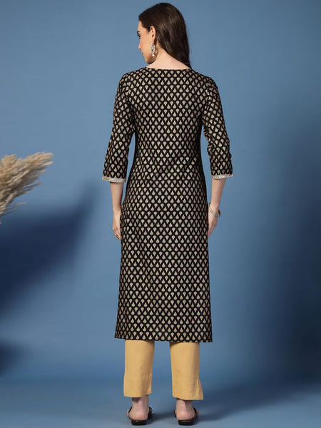 Women Floral Straight Kurta
