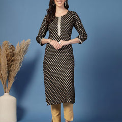 Women Floral Straight Kurta