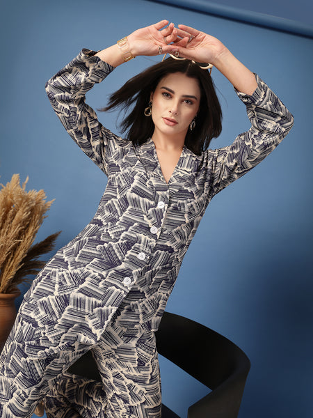 Women’s Shirt Palazzos Co-ords Set