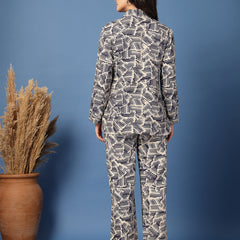 Women’s Shirt Palazzos Co-ords Set