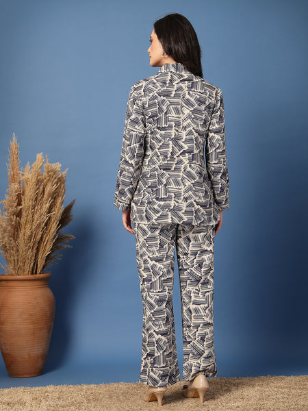 Women’s Shirt Palazzos Co-ords Set