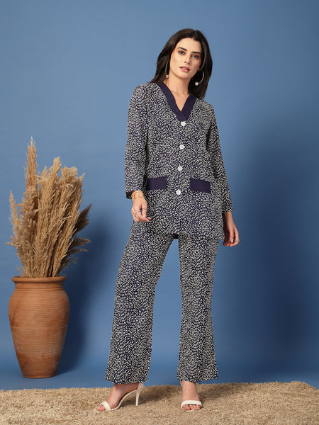 Women V-Neck Nightwear Set