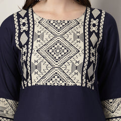 Women’s Printed Straight Kurta Suit Set