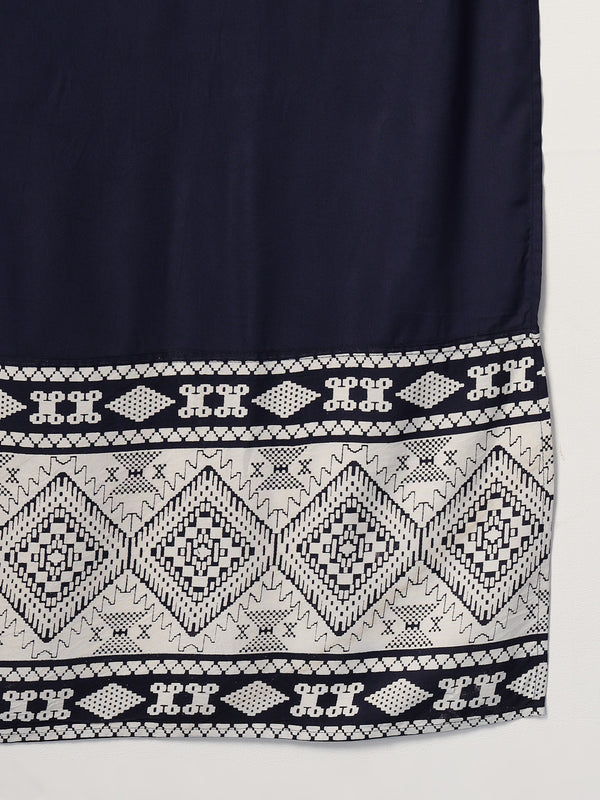 Women’s Printed Straight Kurta Suit Set