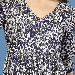 Women's Animal Print Fit & Flare Dress