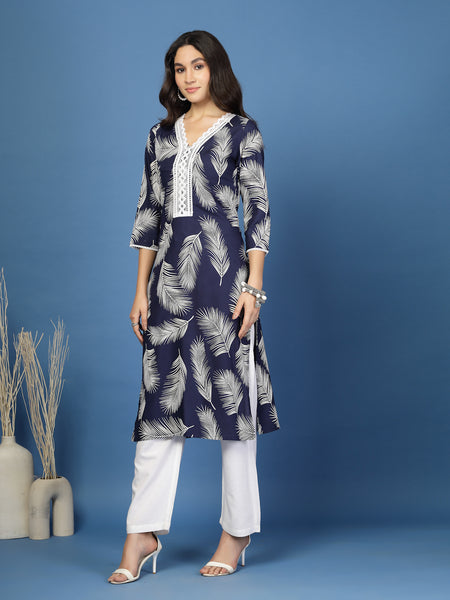 Women's Rayon Straight Kurta