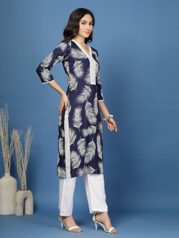 Women's Rayon Straight Kurta