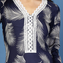 Women's Rayon Straight Kurta