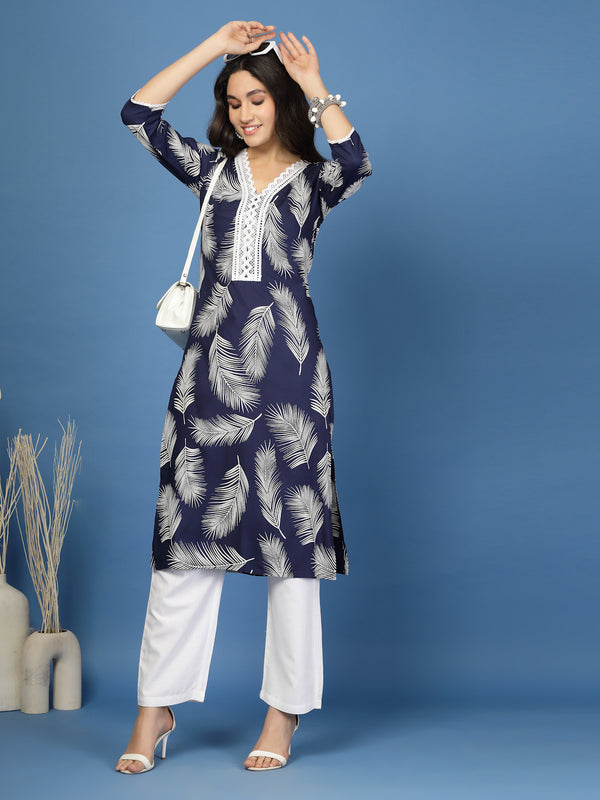 Women's Rayon Straight Kurta