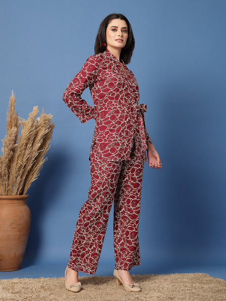 Women Printed Fashion Cord Set