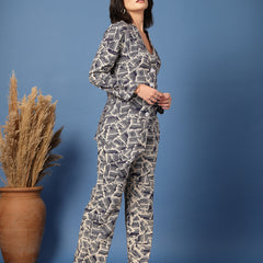 Women’s Shirt Palazzos Co-ords Set