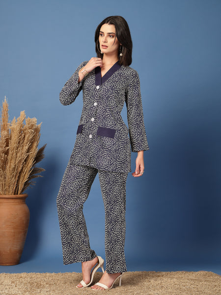 Women V-Neck Nightwear Set