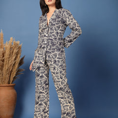 Women’s Shirt Palazzos Co-ords Set