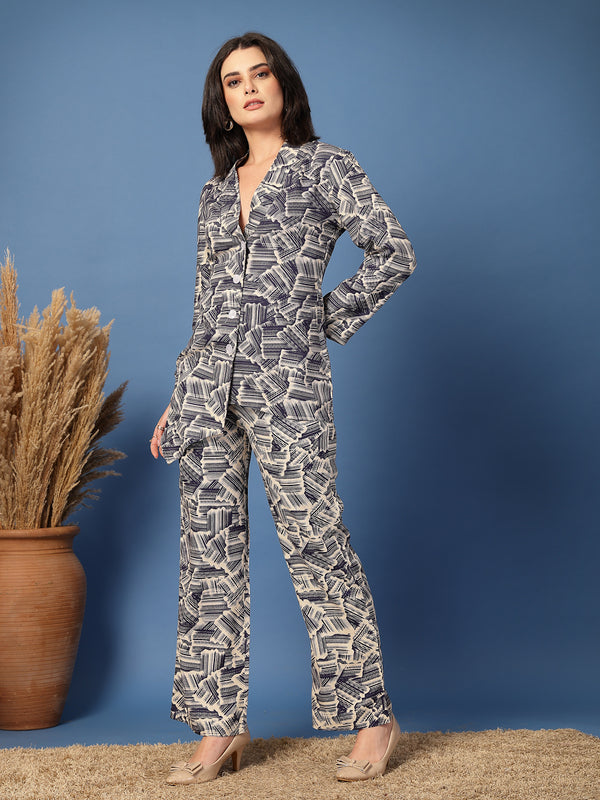 Women’s Shirt Palazzos Co-ords Set
