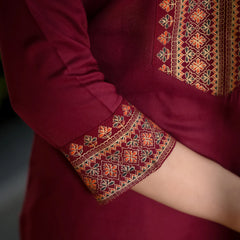 Women Viscose Rayon Kurta Pant Dupatta Set
