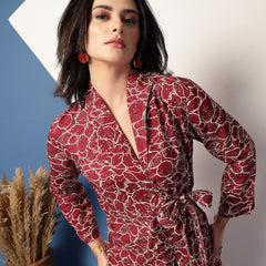 Women Printed Fashion Cord Set