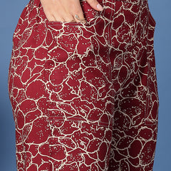 Women Printed Fashion Cord Set