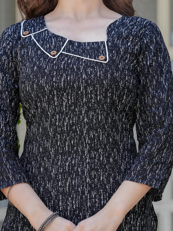 Women's Printed Straight Rayon Kurta