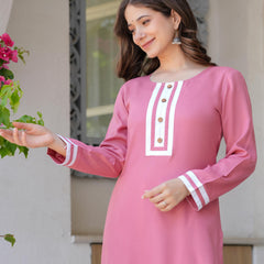 Women's  Stylish Straight Rayon Kurta
