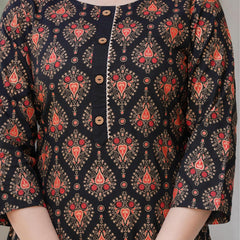 Women's Rayon Flared Kurta & Pants with Dupatta Set