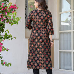 Women's Rayon Flared Kurta & Pants with Dupatta Set