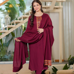 Women's Rayon Straight Kurta & Pants with Dupatta set