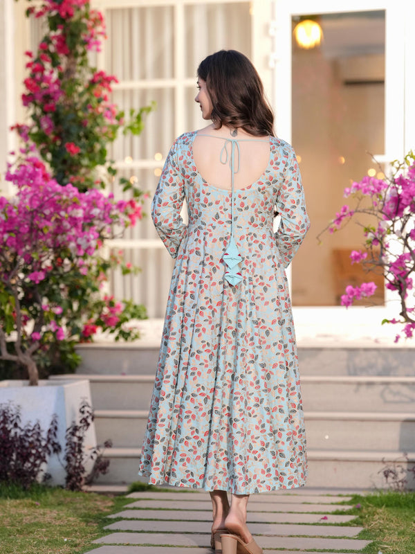 Women's Printed Anarkali Rayon Kurta