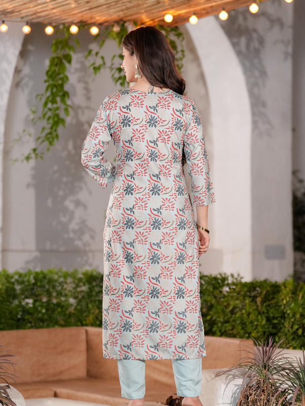 Women's Rayon Straight Kurta & Pants with Dupatta set