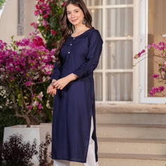 Women's Printed Straight Rayon  Kurta