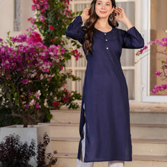 Women's Printed Straight Rayon  Kurta