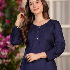 Women's Printed Straight Rayon  Kurta