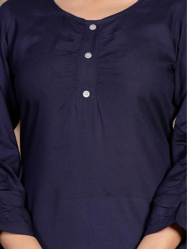 Women's Printed Straight Rayon  Kurta