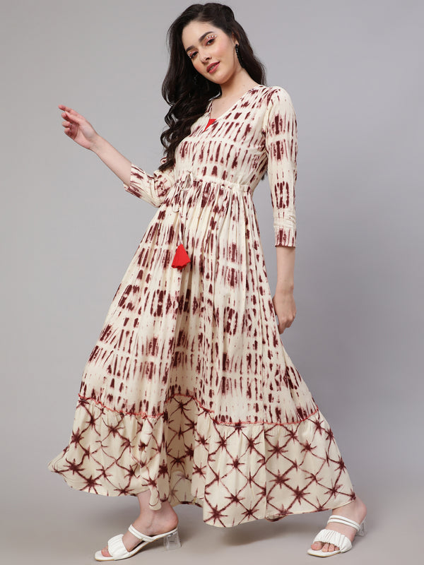 Women's Floral Print Fit & Flare Dress