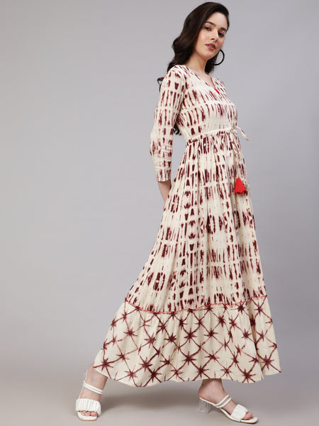 Women's Floral Print Fit & Flare Dress